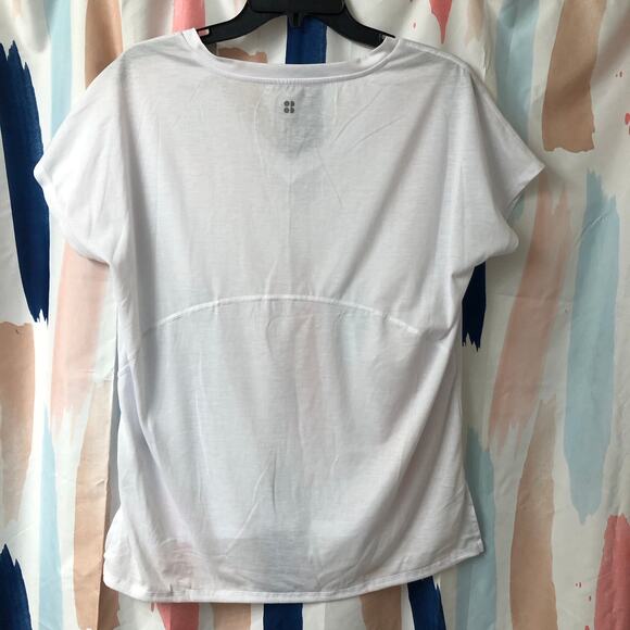 Sweaty Betty Boyfriend V-Neck Workout Tee T-Shirt in White Size Small - Picture 6 of 10